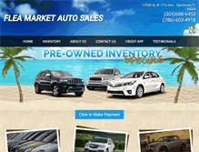 Tablet Screenshot of fleamarketcars.com